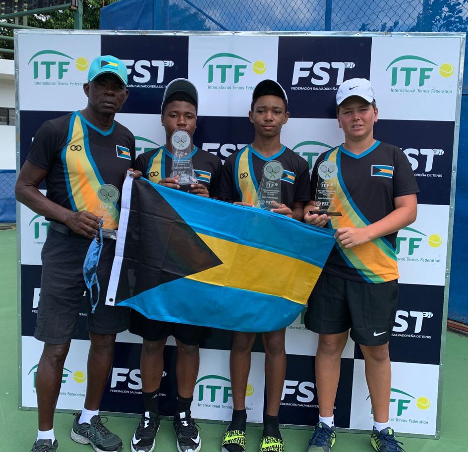 Team Bahamas Finishes Second At World Junior Tennis WJT Bahamas   Team Bahamas On Medal Podium 