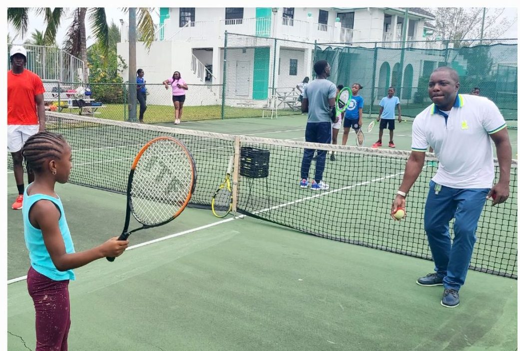 MP Jomo Campbell Visits the NTC and the Play Tennis Bahamas Program ...